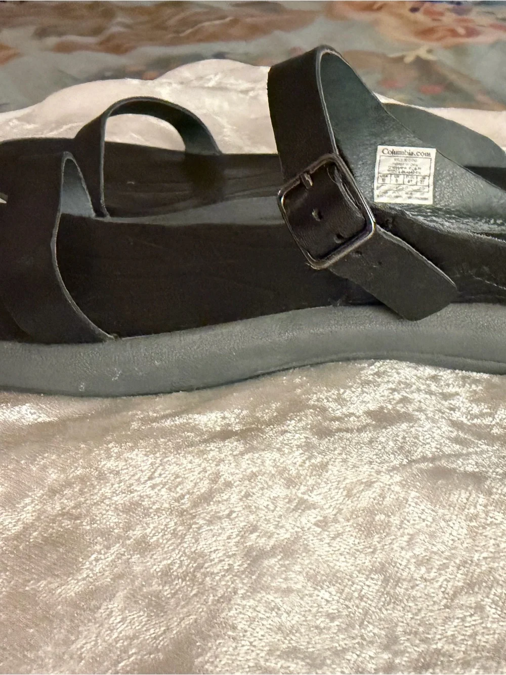 Columbia Black Two-Strap Outdoor Sandals 10 - Picture 3 of 6